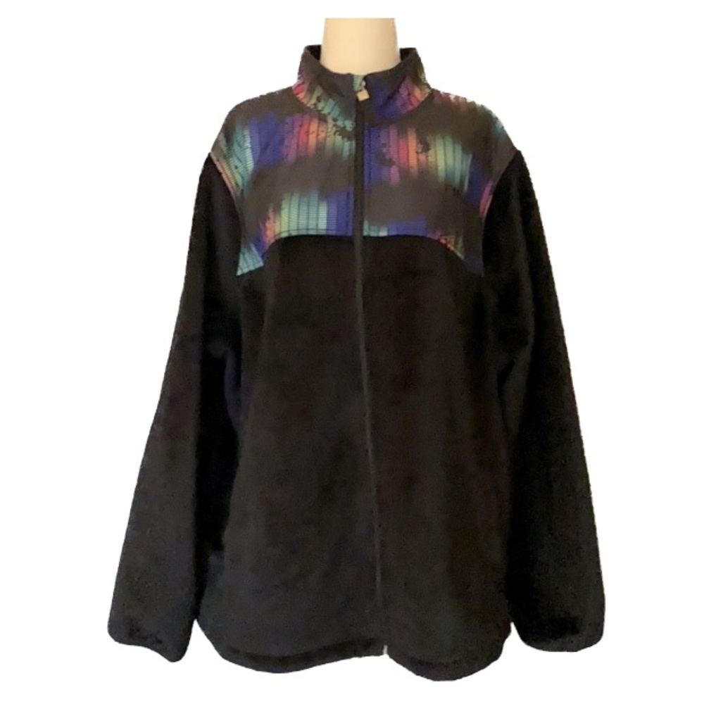Fila Sport Soft Black and Rainbow Jacket